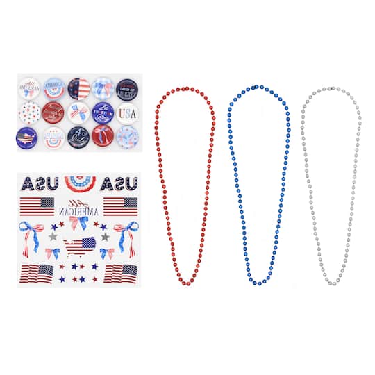 Red, White & Blue Flag Party Pack, 47ct. by Celebrate It™
